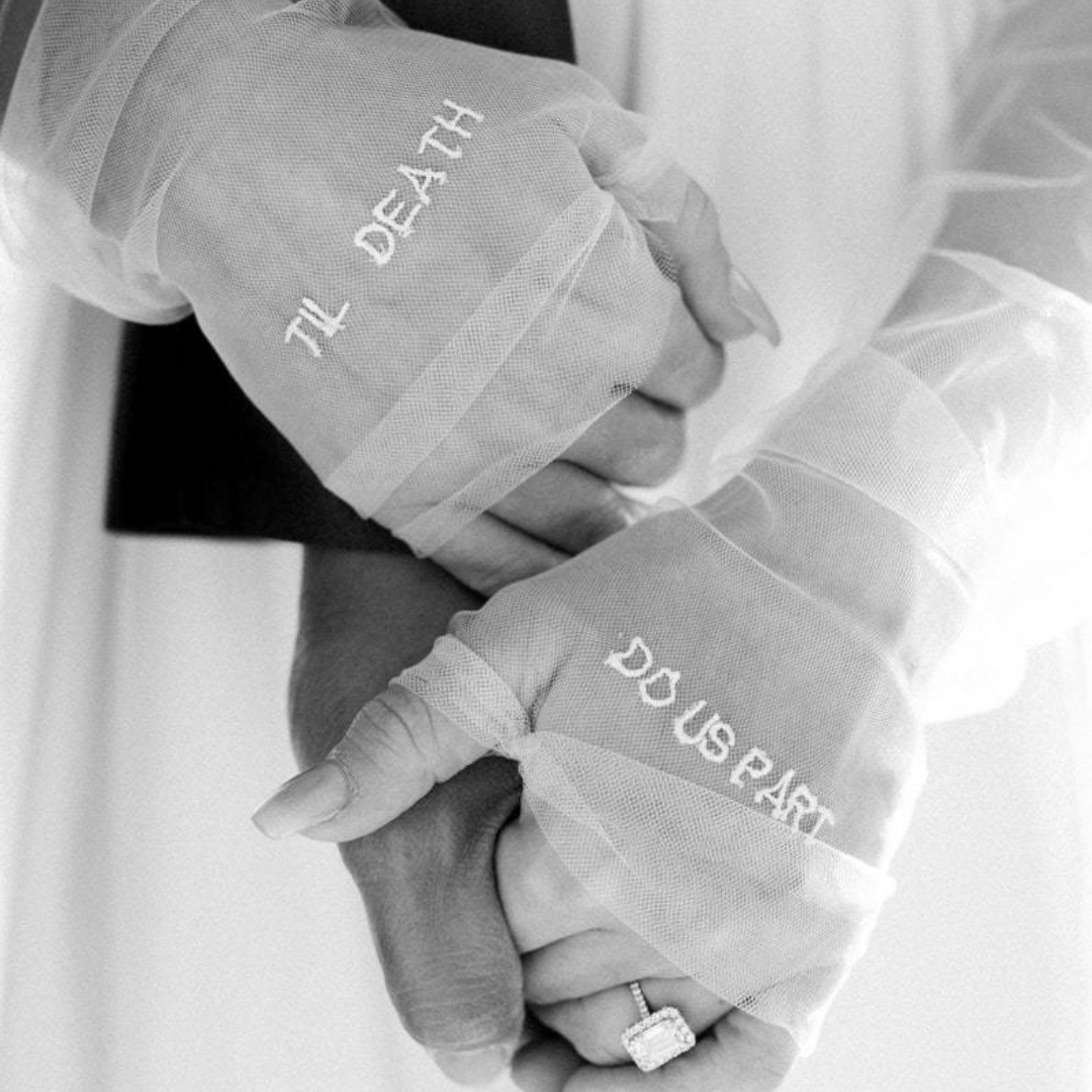 Till Death Do Us Part Wedding Gloves