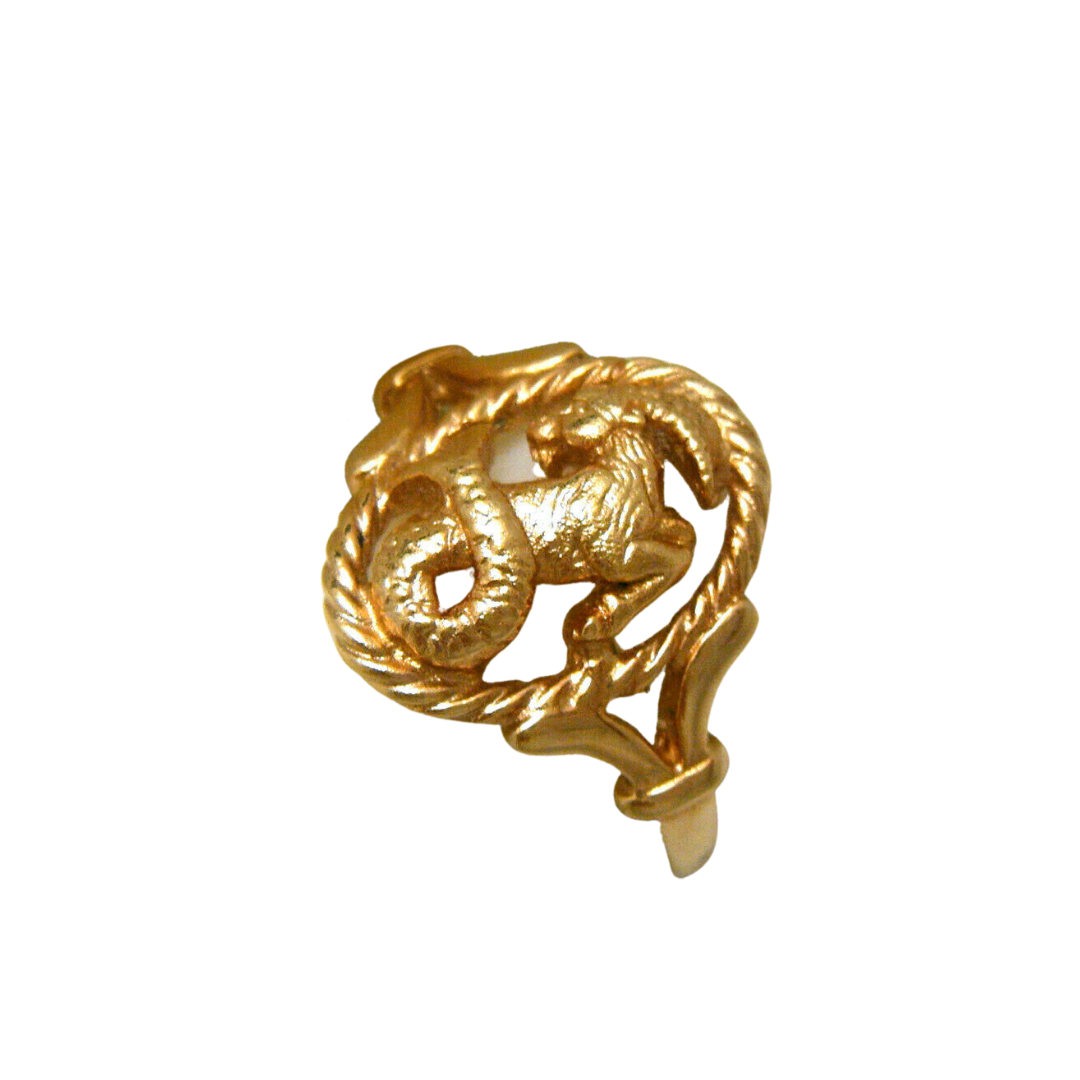 Vintage Zodiac Capricorn Ring